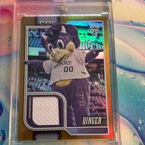 Dinger Mascot Numbered Patch Card, 26 of 50, Topps Colorado Rockies
